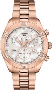 Tissot PR 100 Classic Chronograph Bracelet Watch, 38mm