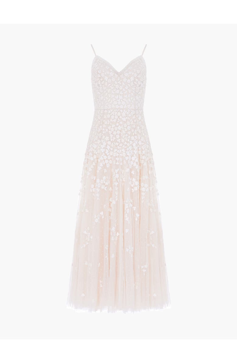 Needle & Thread Scatter Blossom Cami Ankle Gown, Alternate, color, Cream