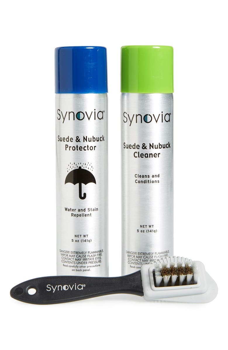 ZDNU Synovia Synovia Suede Cleaning & Protection Kit, Main, color,