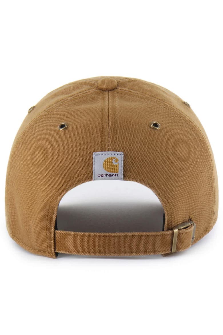 Men's Carhartt x '47 Brown Colorado Avalanche Clean Up Adjustable Hat, Alternate, color, Brown