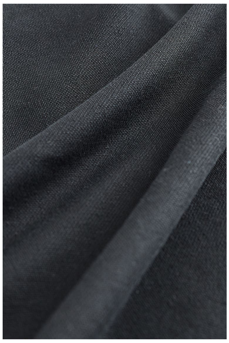 Asymmetric Sleeveless Dress, Alternate, color, BLACK