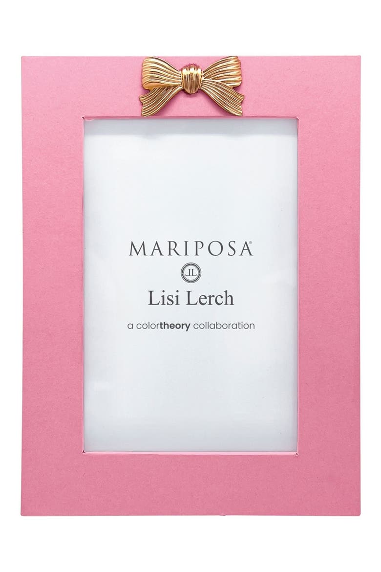 Bow Pink 4 x 6-Inch Picture Frame, Main, color, PINK