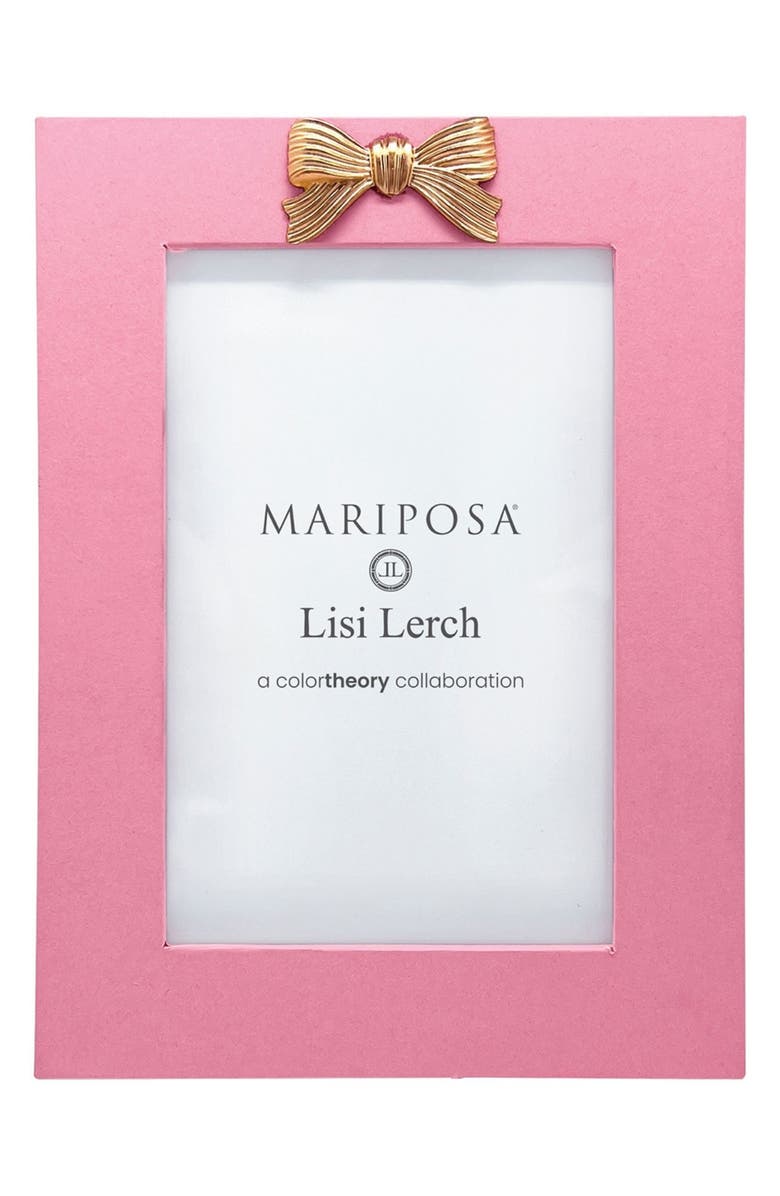 Mariposa Bow Pink 4 x 6-Inch Picture Frame, Main, color, Pink