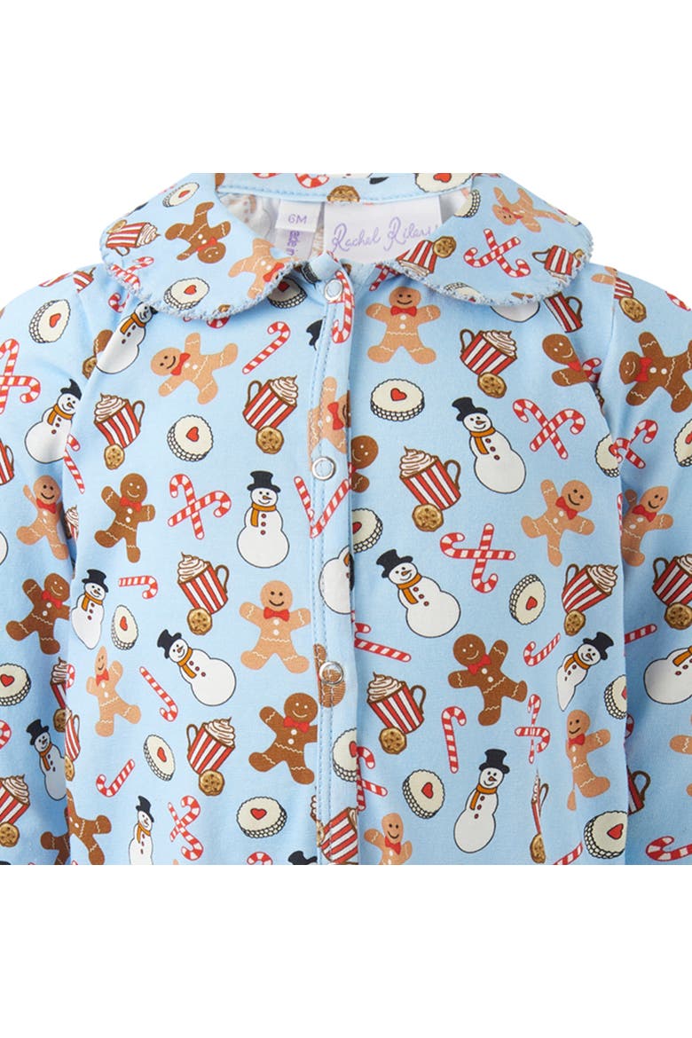 Gingerbread Footie, Alternate, color, Blue