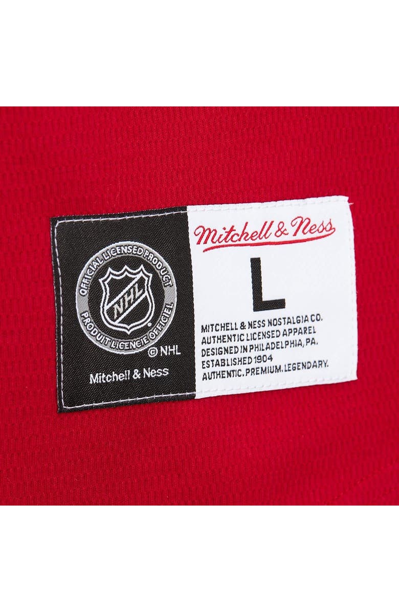 Mitchell & Ness Men's Mitchell & Ness  Red New Jersey Devils Thermal Henley Long Sleeve T-Shirt, Alternate, color, 