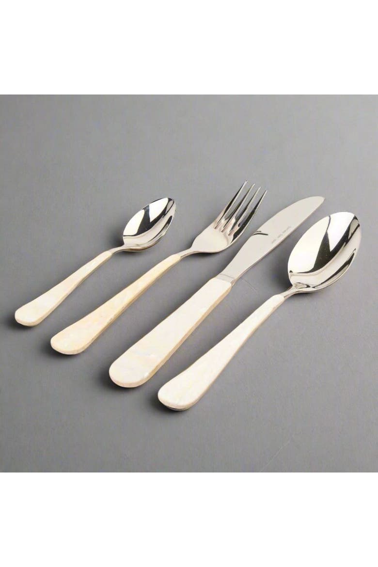 Mother Of Pearl Flatware - Set of 4, Main, color, Natural
