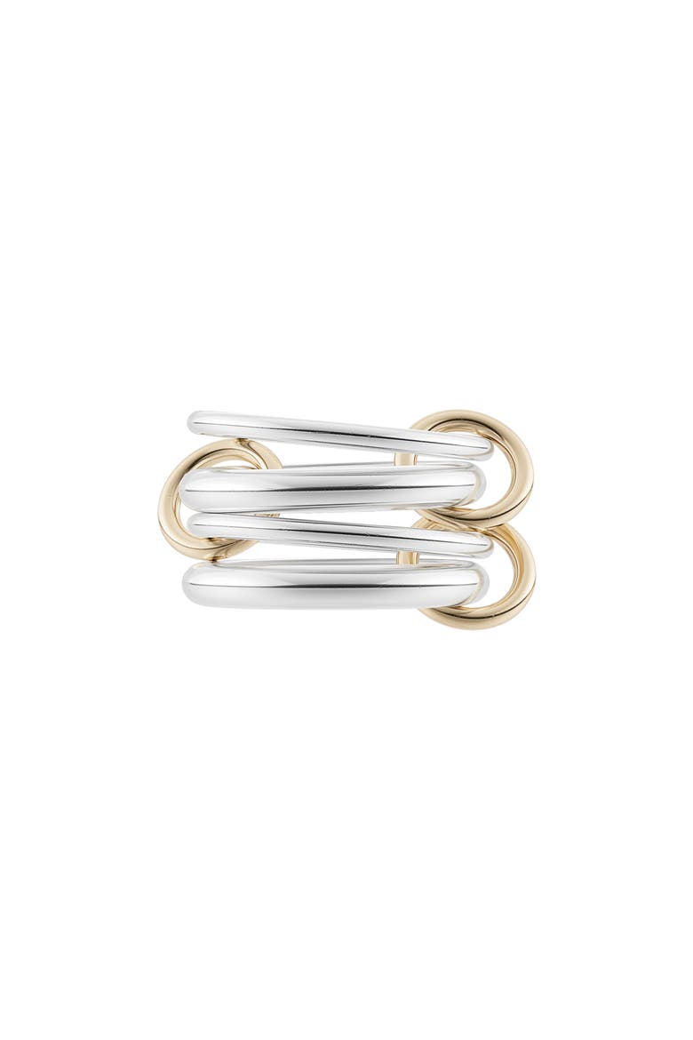 Cici Petite Linked Ring, Main, color, SILVER
