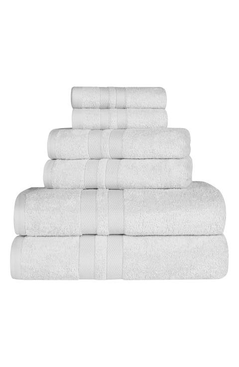 Solid Cotton 6-Piece Towel Set