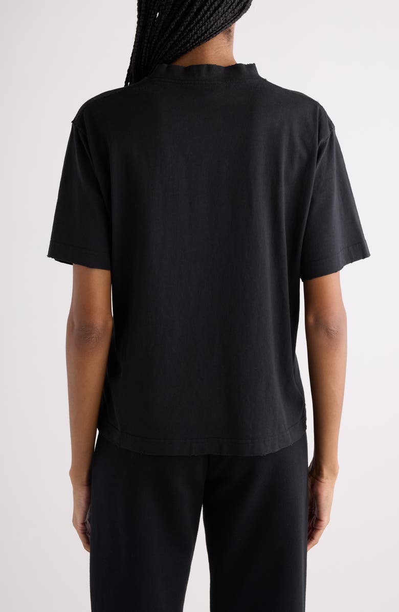 Balenciaga Medium Fit Distressed Sacré Couer Graphic T-Shirt, Alternate, color, 1000 Black