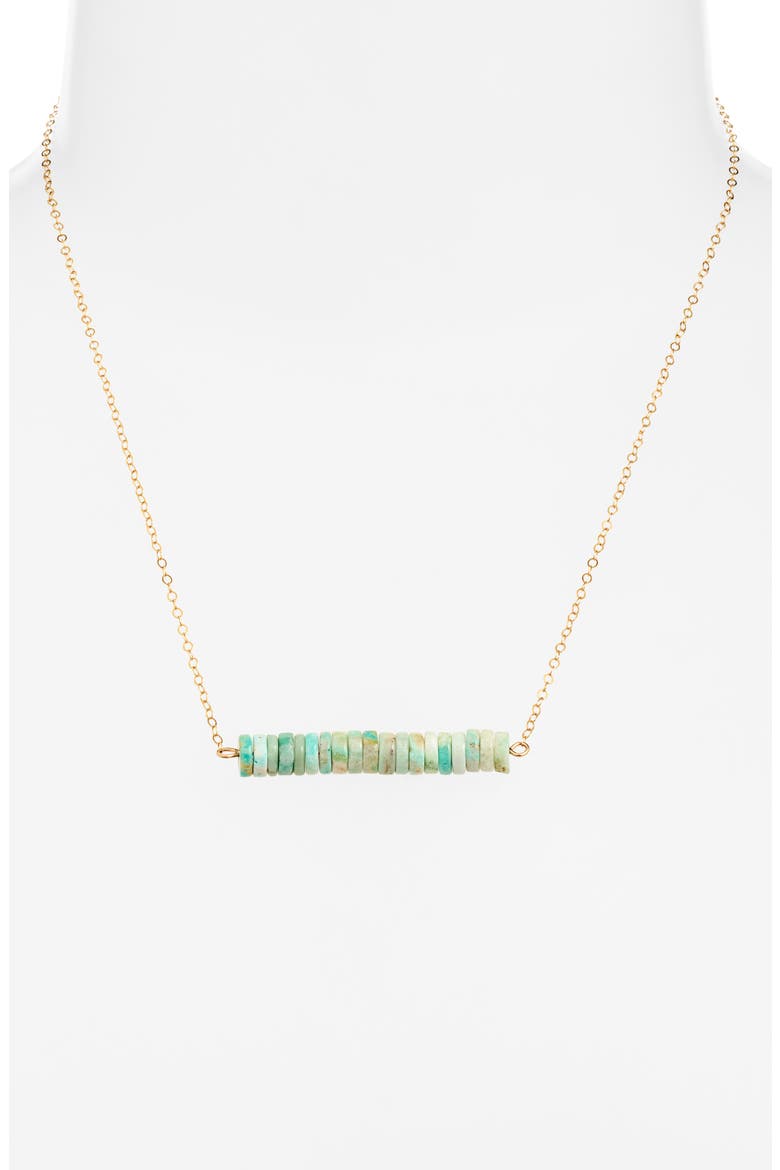 Trezzo Tranquility Turquoise 14k Gold Filled Necklace, Alternate, color, TURQUOISE