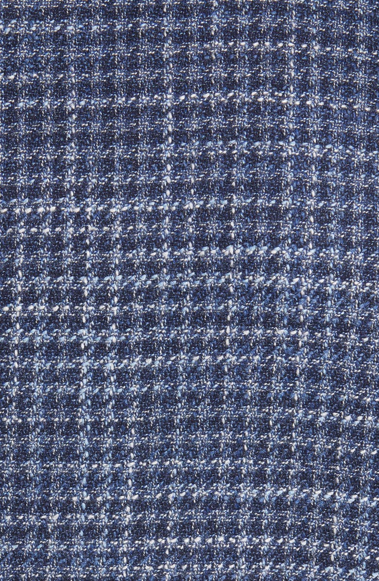 ZEGNA Crossover Micro Check Wool, Silk & Cashmere Sport Coat, Alternate, color, Blue