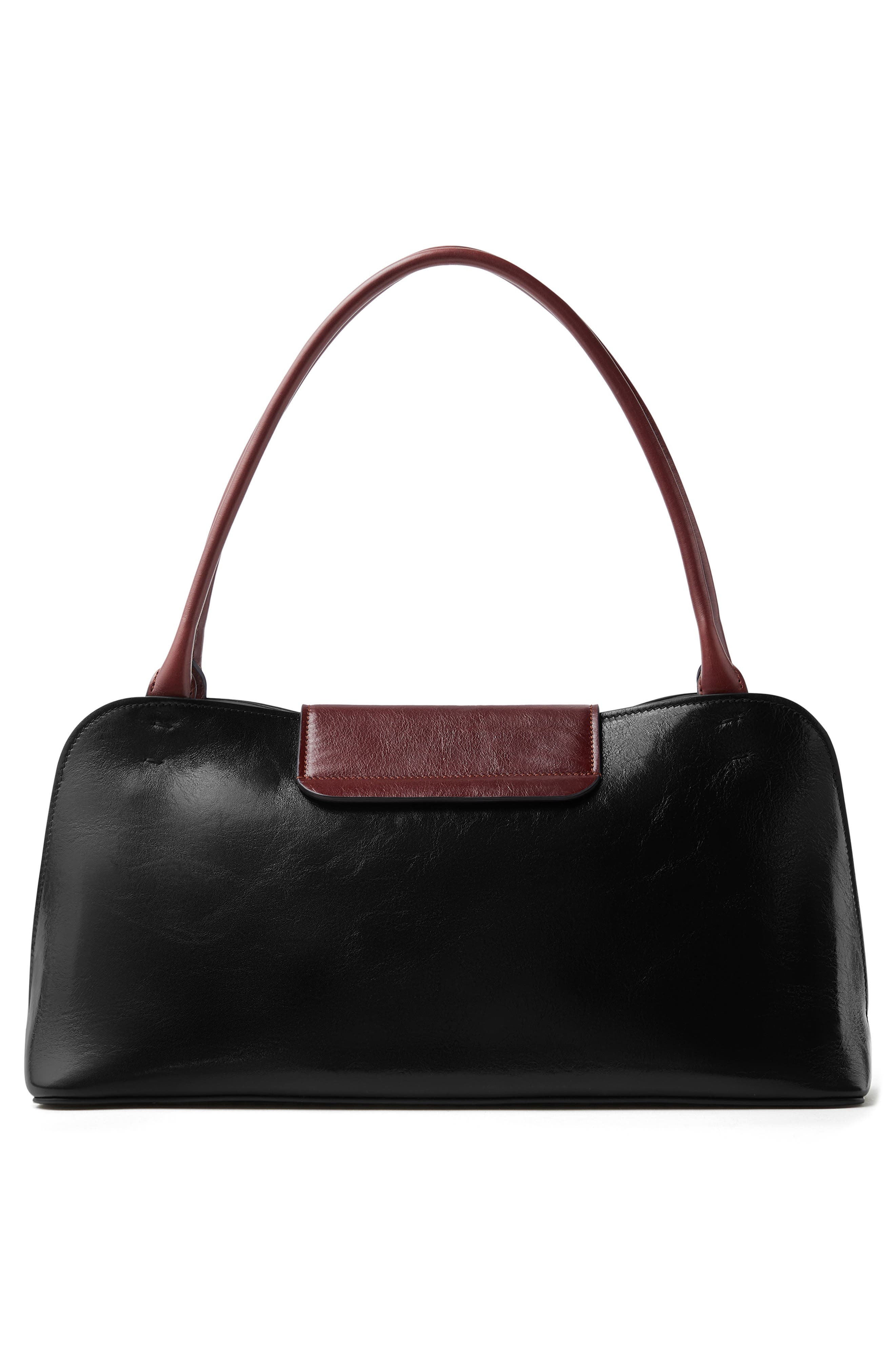 Versace Medium Vivian Leather East/Wester Shoulder Bag, Alternate, color, Black Rosewood-Gold 82