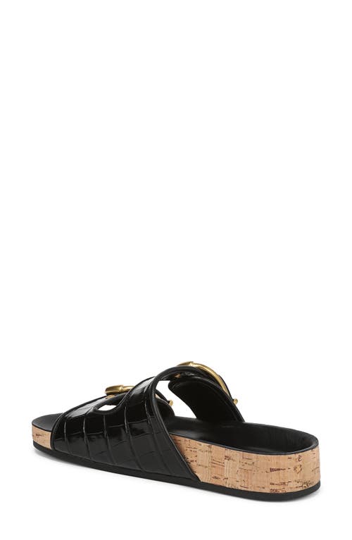 Veronica Beard Prue Two Strap Sandal In Black
