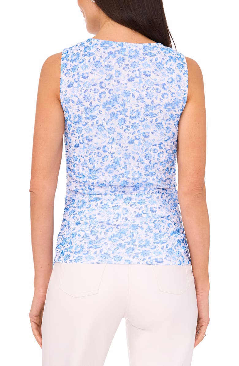 Halogen<sup>®</sup> Side Ruched Sleeveless Top, Alternate, color, Bright White