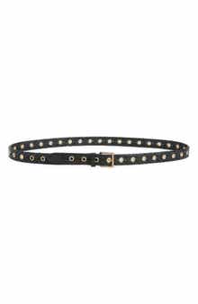 AllSaints Woven Leather Eyelet Belt