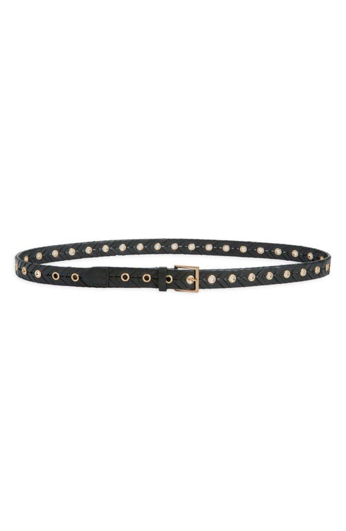 ALLSAINTS ALLSAINTS WOVEN LEATHER EYELET BELT 