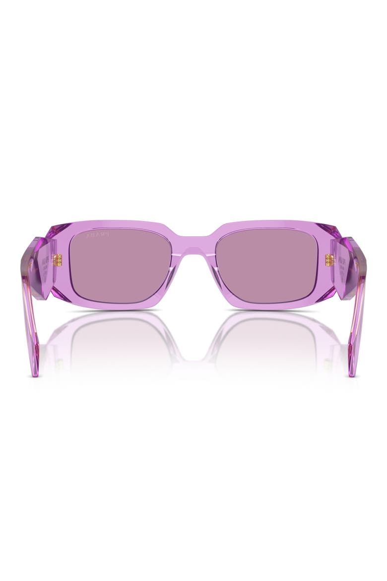 49mm Small Rectangular Sunglasses, Alternate, color, VIOLET