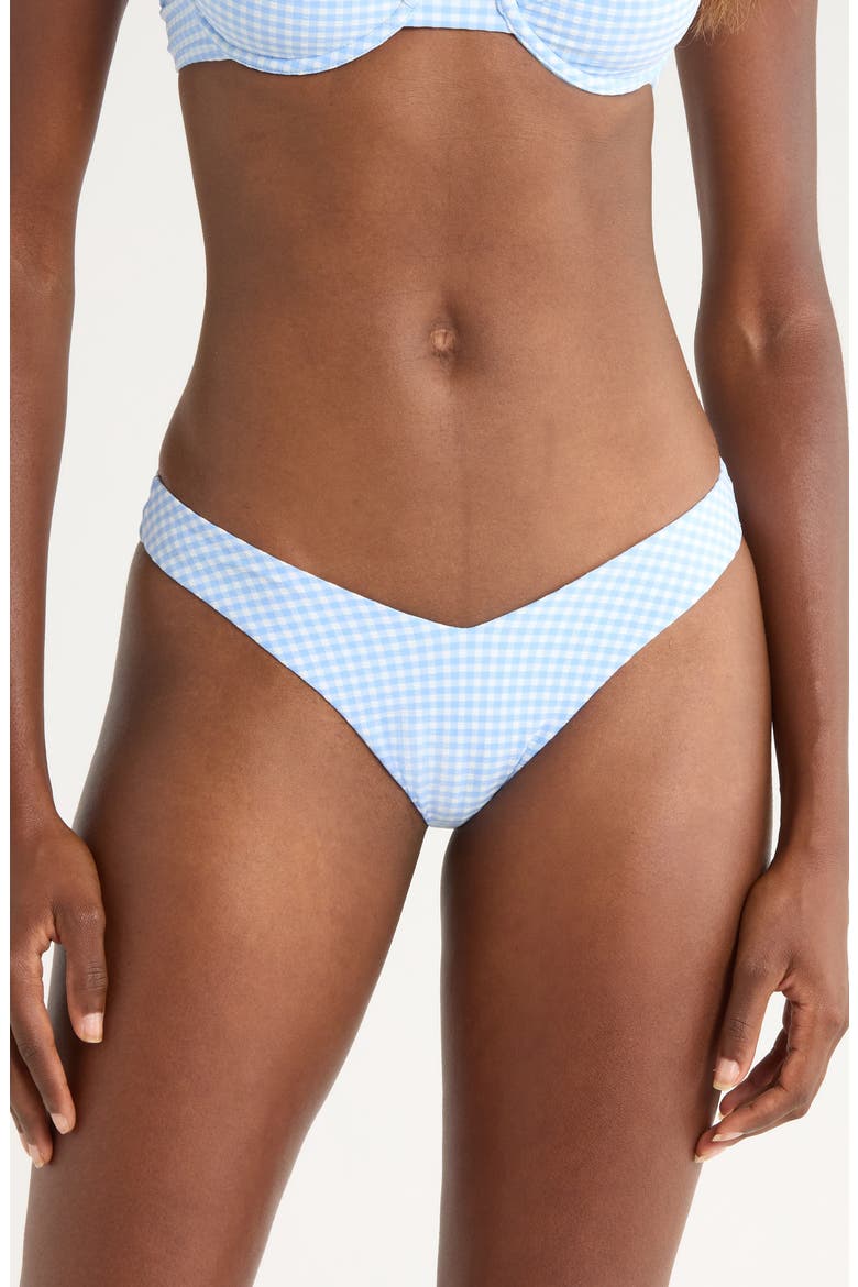 Y-Cut Thong Bikini Bottoms, Main, color, SKINNY DIP