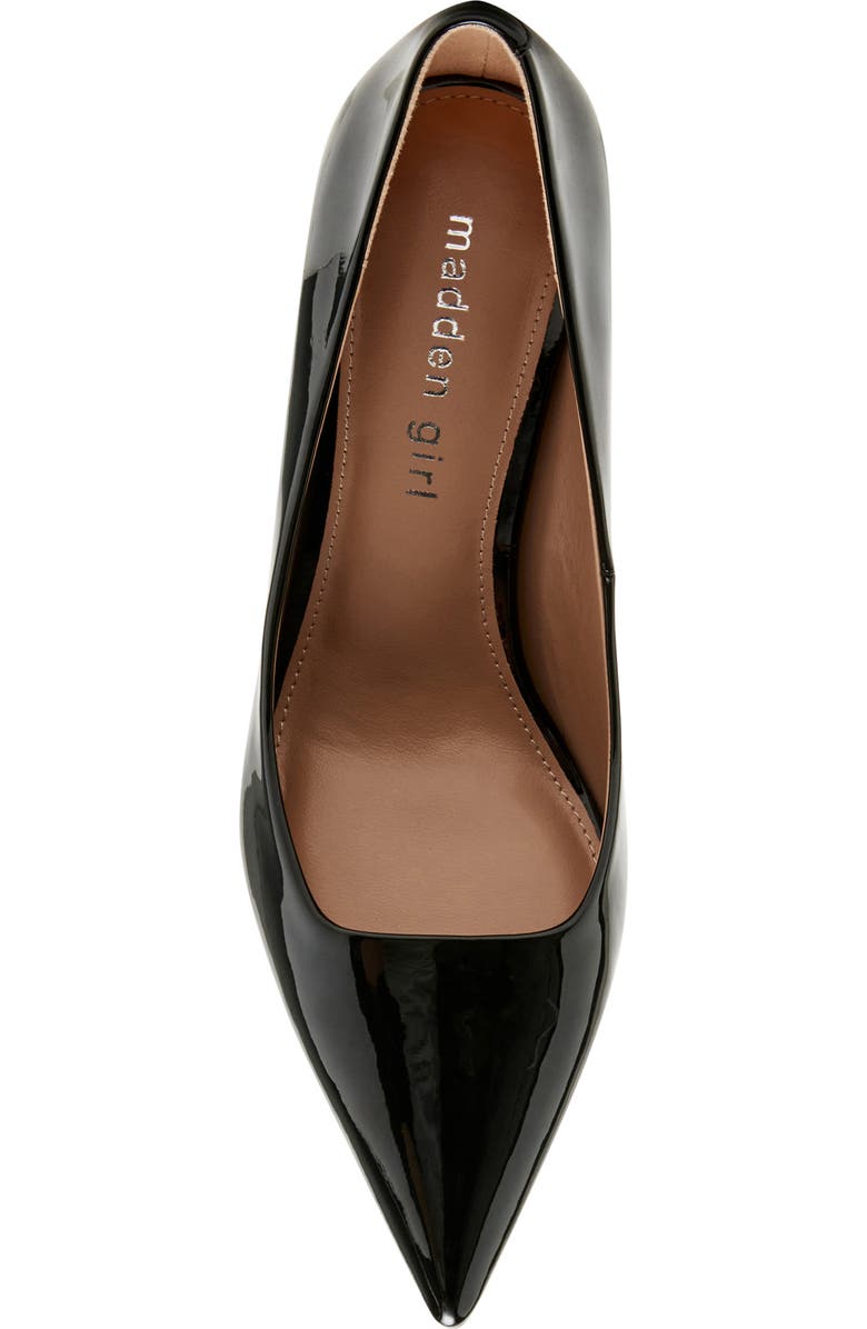 Madden Girl Brynn Pointed Toe Pump, Alternate, color, Black Pat