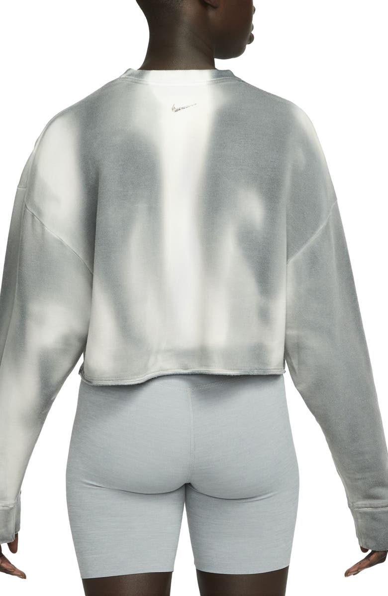 Nike Tie Dye Fleece Crop Sweatshirt, Alternate, color, 