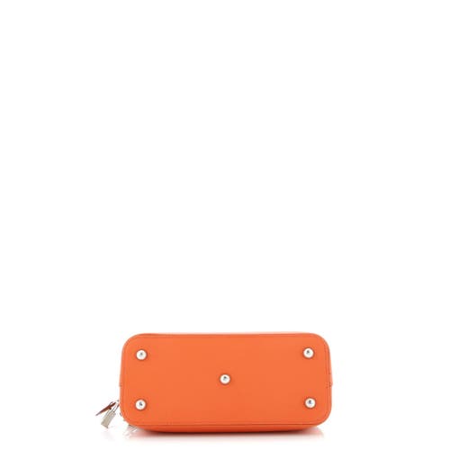 Pre-owned Hermes Hermes Bolide Secret Bag Evercolor 24 In Orange