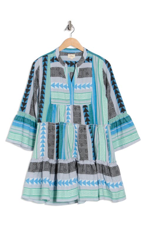 Elan Grecian Cover-up Dress In Blue