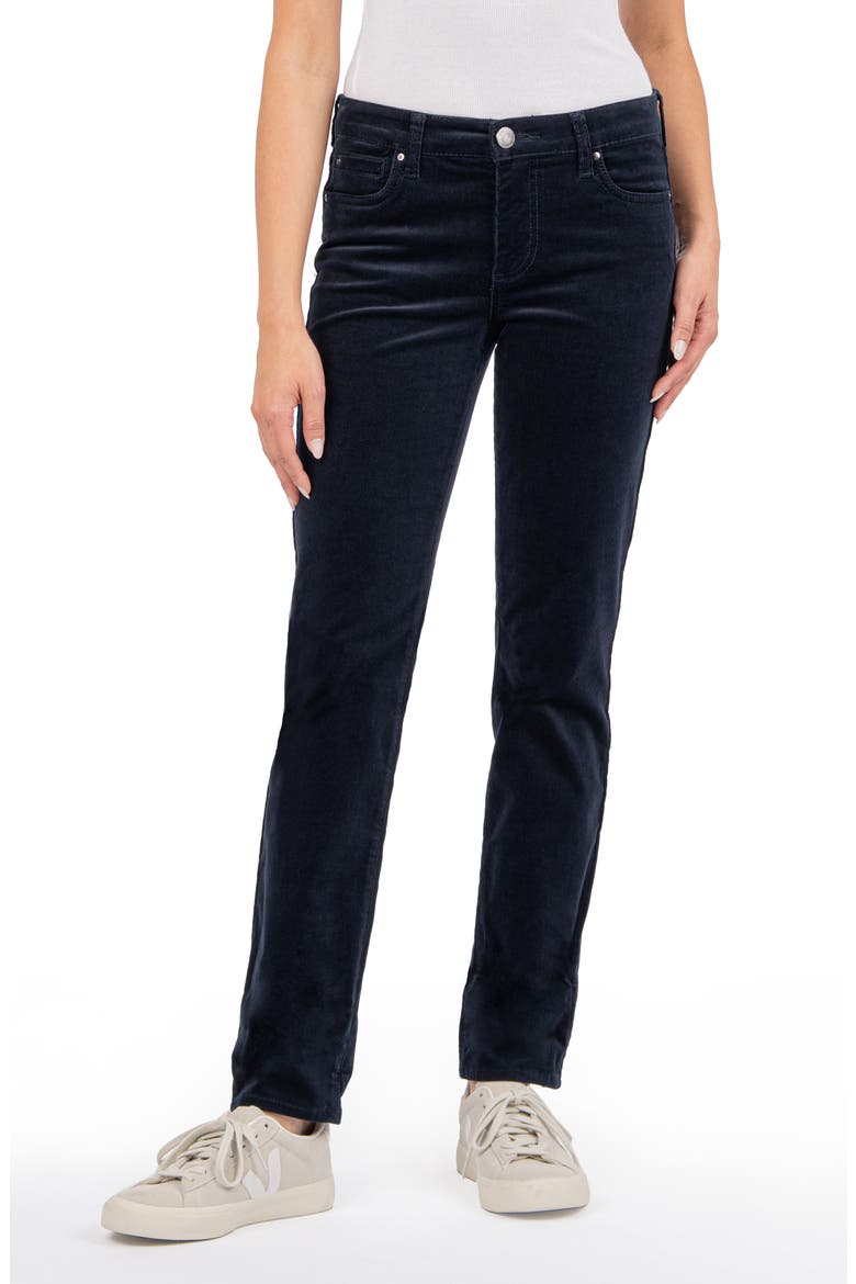 Catherine Stretch Cotton Corduroy Boyfriend Pants, Main, color, NAVY JM