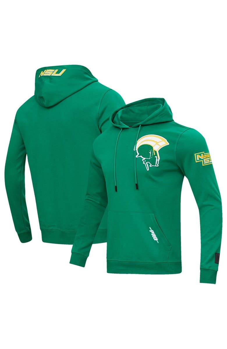 PRO STANDARD Men's Pro Standard Green Norfolk State Spartans University Classic Pullover Hoodie, Main, color, 