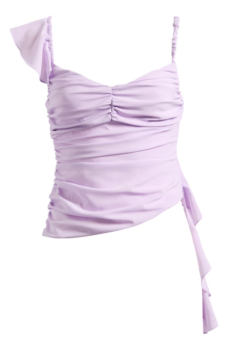 Mistress Rocks Asymmetric Ruffle Tank, Alternate, color, 