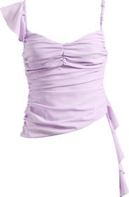 Mistress Rocks Asymmetric Ruffle Tank