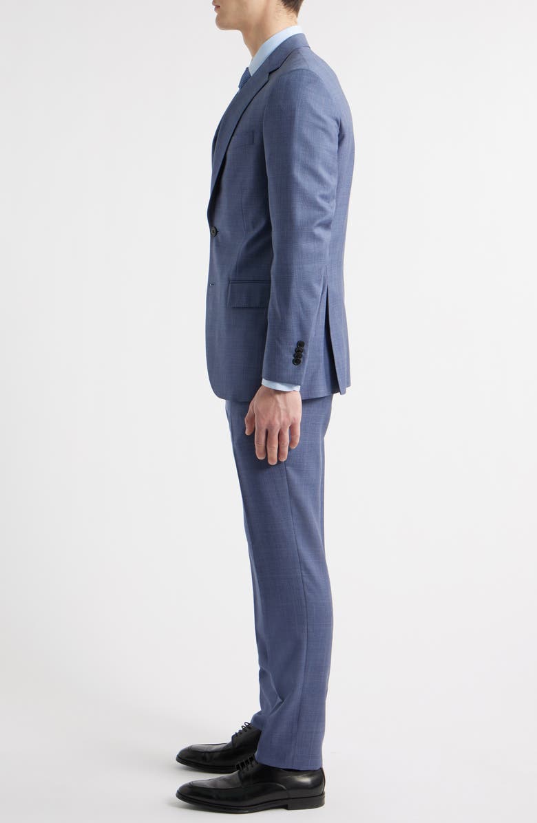 Peter Millar Hartford Classic Fit Blue Glen Check Wool Suit, Alternate, color, Medium Blue