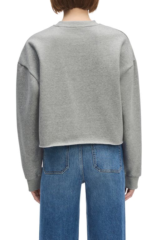 Favorite Daughter Cropped Collegiate Sweatshirt In Gray