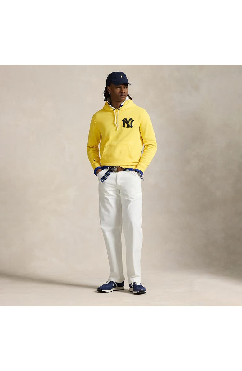 Polo Ralph Lauren Yellow Yankees  Fleece Hoodie, Alternate, color, 