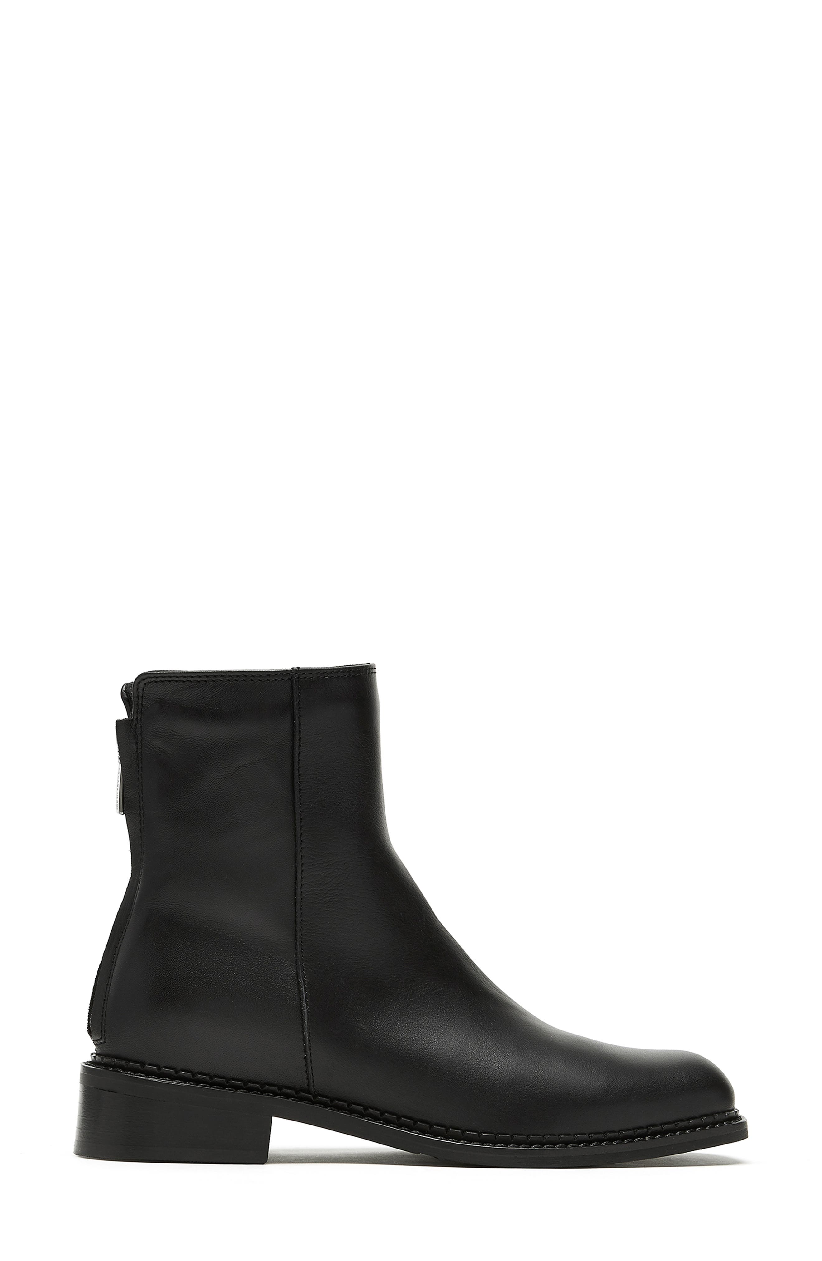 La Canadienne Selina Waterproof Bootie, Alternate, color, Black Leather