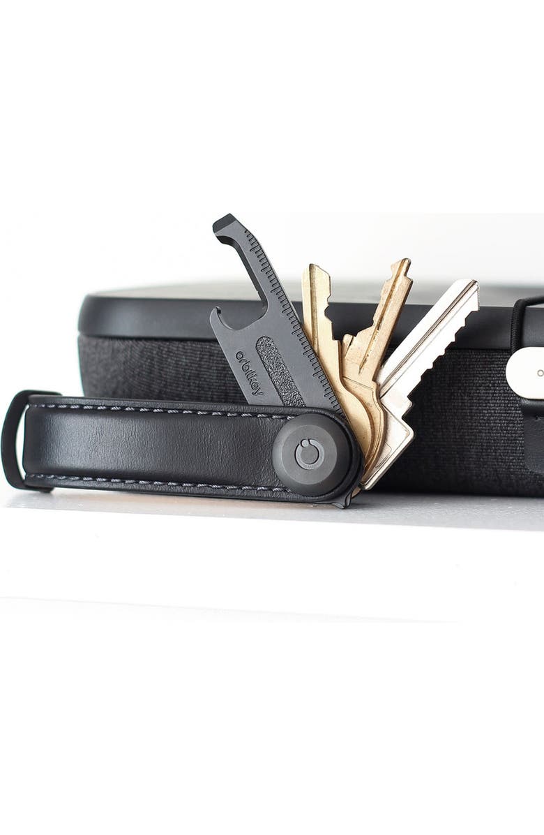 Orbitkey Leather Key Organiser, Alternate, color, Black
