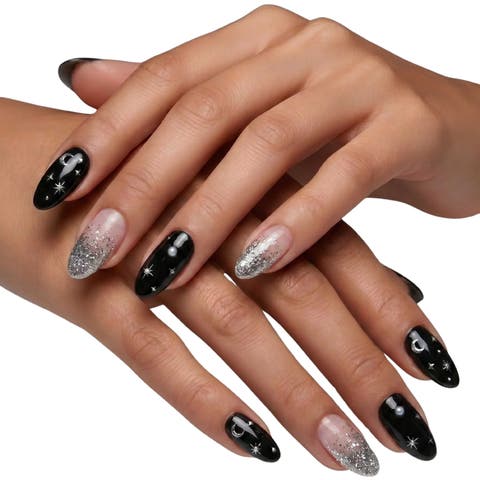 Nail Polish Strips Midnight Stardust Set - 16ct