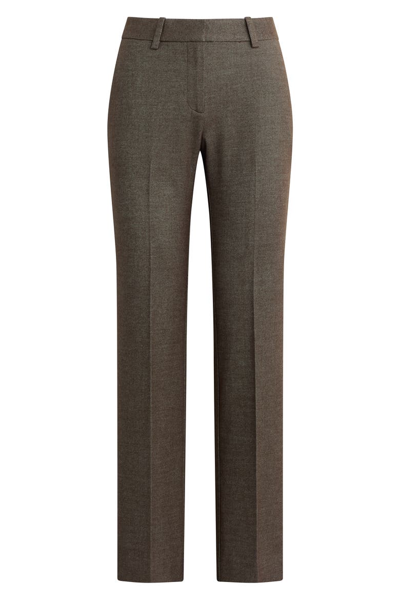 The Uptown High Waist Straight Leg Trousers, Alternate, color, ESPRESSO