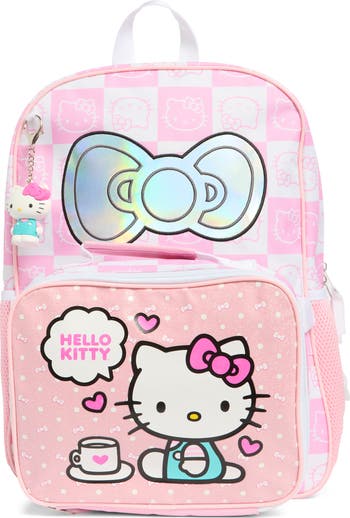 Kids' Hello Kitty Backpack, Lunch Box & Key Chain Set