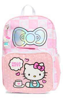 USPA ACCESSORIES Kids' Hello Kitty Backpack, Lunch Box & Key Chain Set