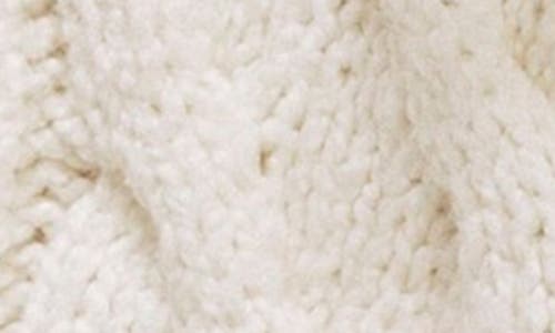 Free People Bonfire Cable Knit Cardigan In White