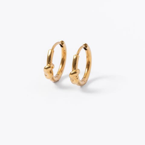 Knot Hypoallergenic Hoop Earrings