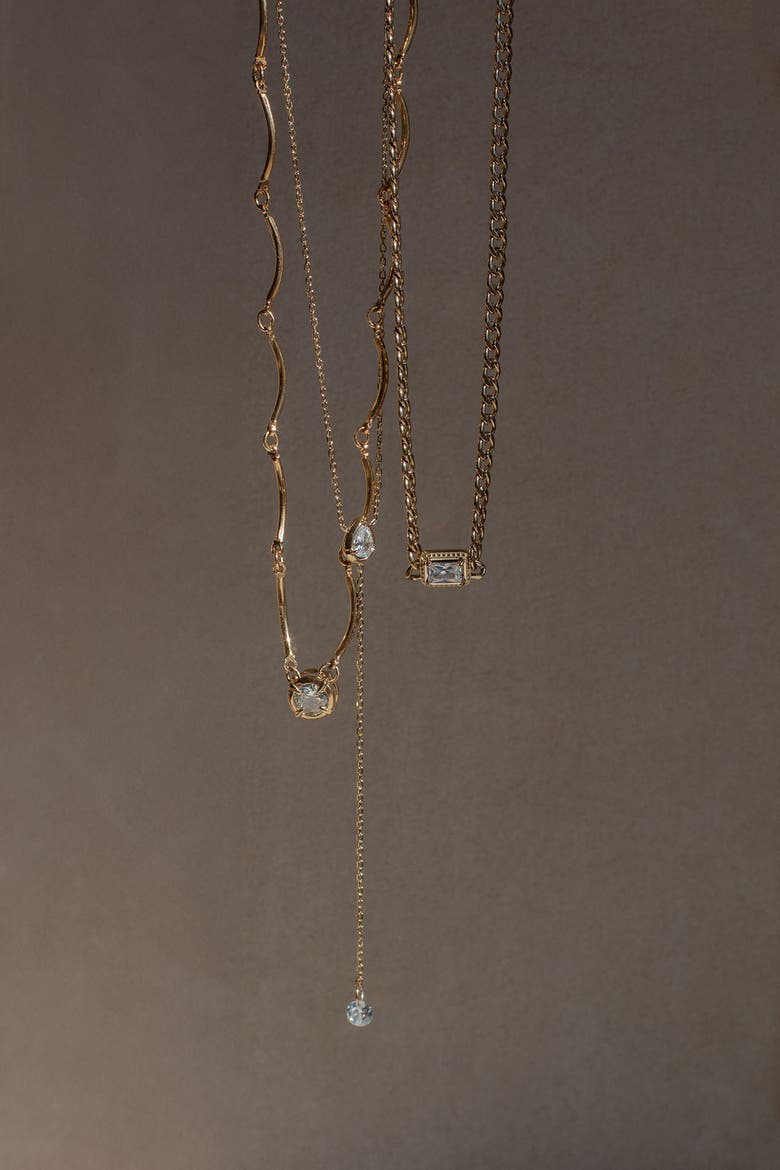 Rocky Necklace, Alternate, color, Gold
