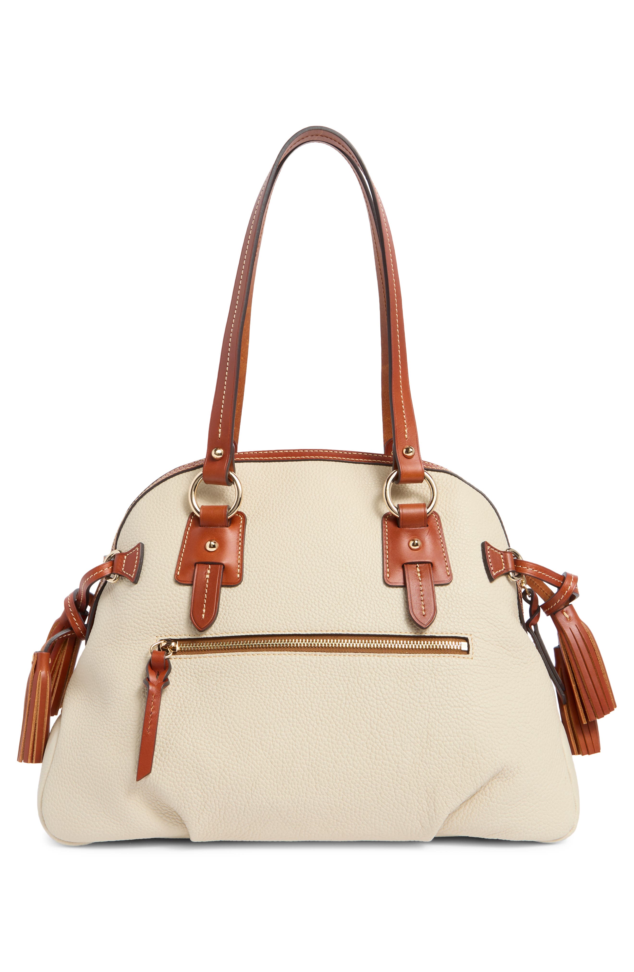 Dooney & Bourke Domed Leather Satchel, Alternate, color, 