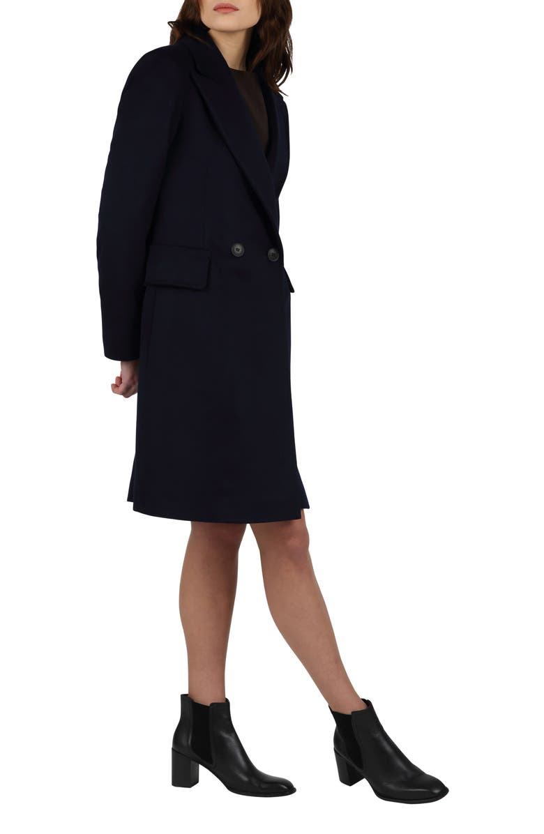 Fleurette Dax Double Breasted Wool Coat, Alternate, color,