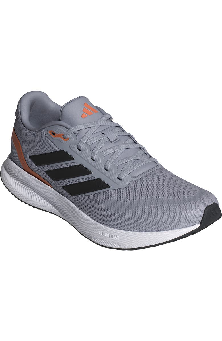 adidas Run Falcon 5 Running Shoe, Main, color, Silver/ Core Black/ Orange