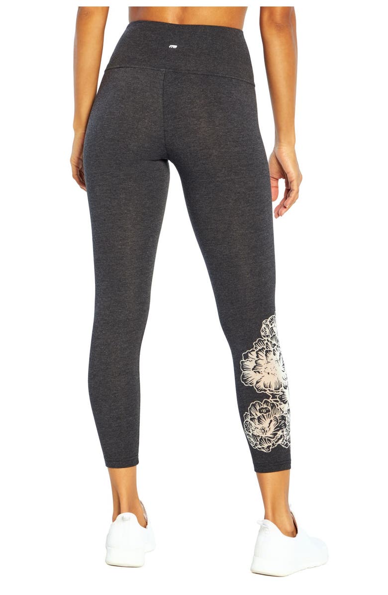 MARIKA Bella Floral Burnout Crop Leggings, Alternate, color, 