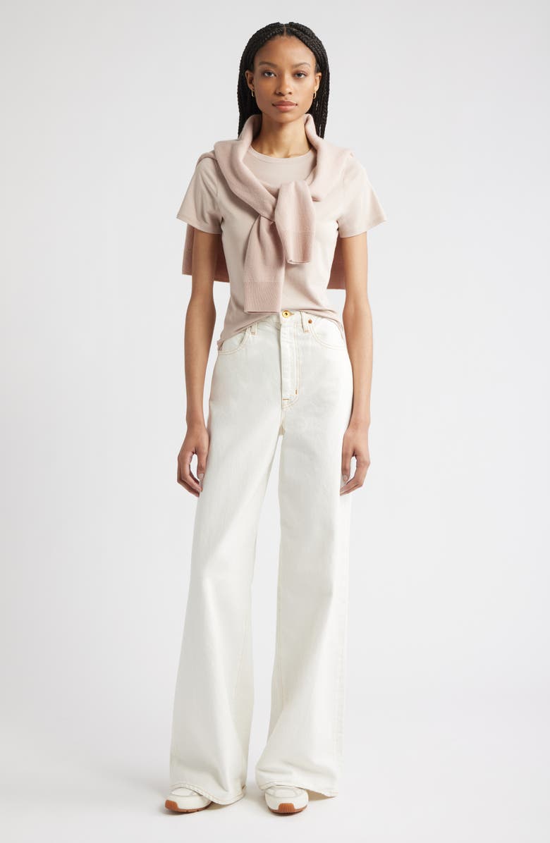 Nordstrom Pima Cotton Blend Crewneck T-Shirt, Alternate, color, Brown Lentil