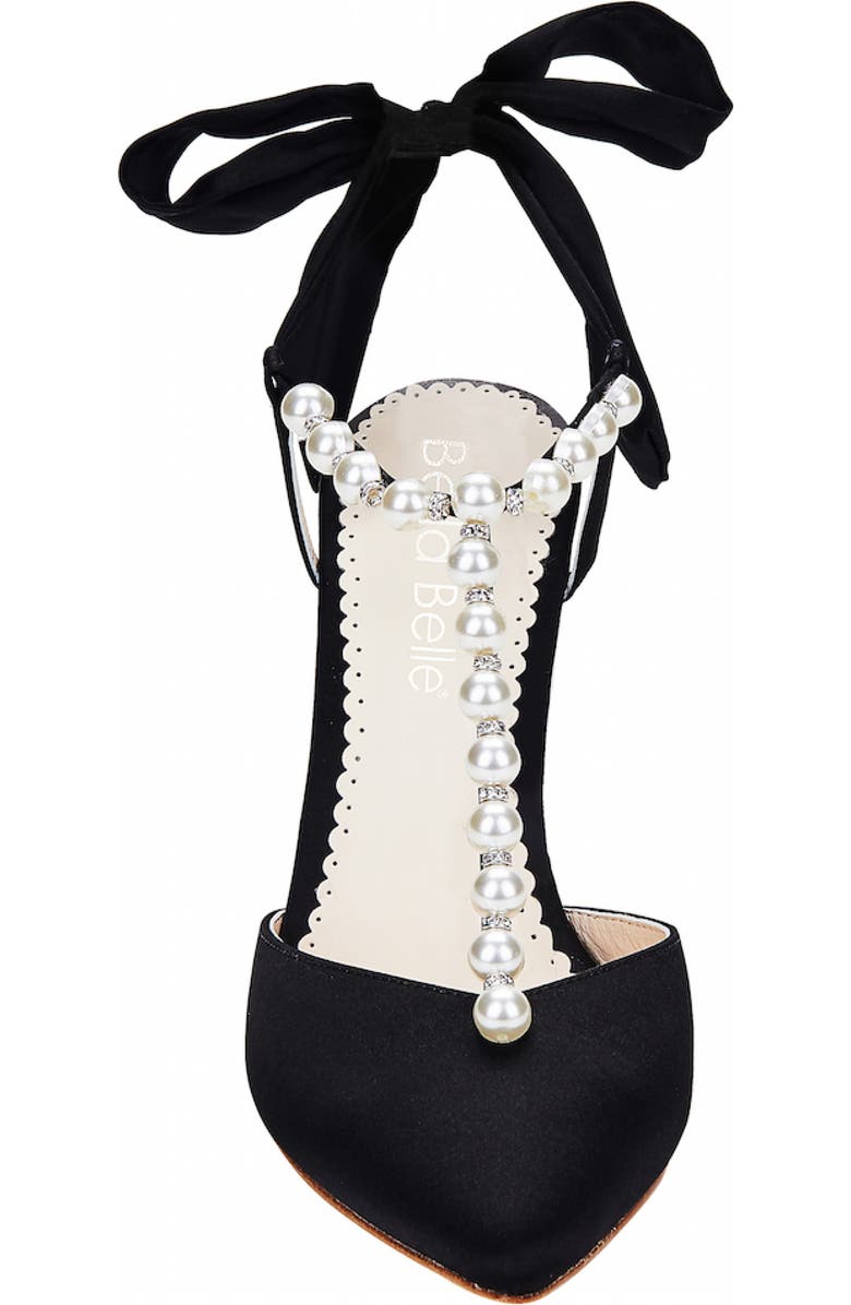 Bella Belle Imitation Pearl T-Strap Pump, Alternate, color,