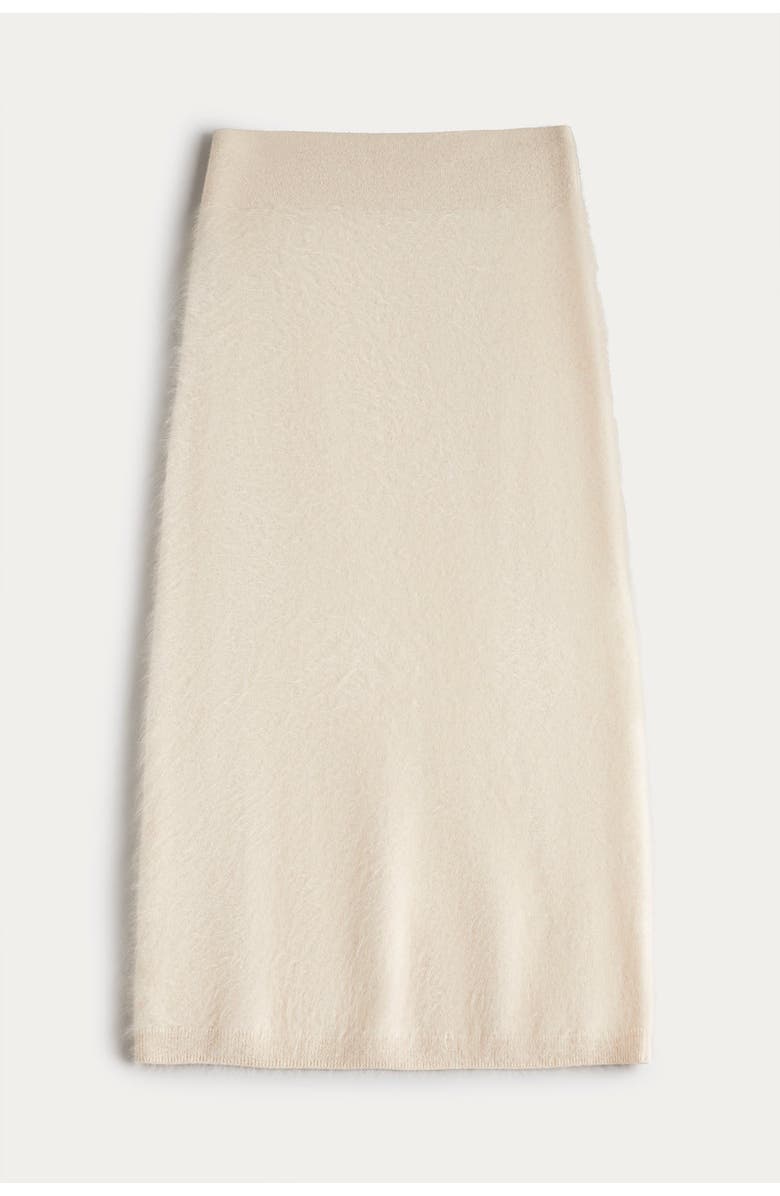 NAKED CASHMERE Francesca Brushed Cashmere Midi Skirt, Alternate, color, Barley