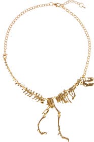 EYE CANDY LOS ANGELES T-Rex Dino Statement Necklace